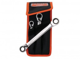 Bahco S4rm/3t Reversible Ratchet Spanner Set From 8 - 19mm £69.99
